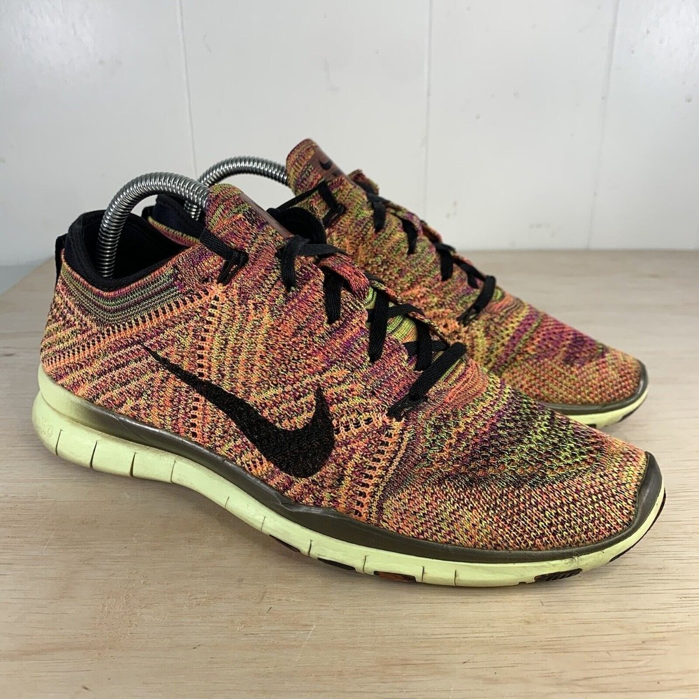 Nike Free TR Flyknit Women Shoes Size 9 Multicolor Running Athletic Sneakers